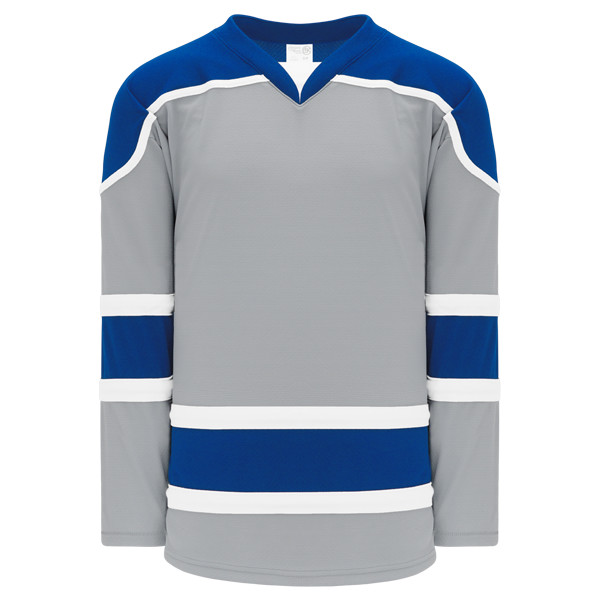 blue and white hockey jersey